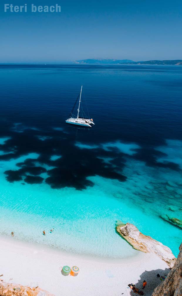 Fteri Beach on Kefalonia