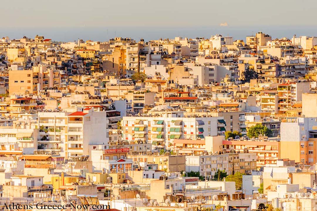 Landscape of Buildings in Athens Greece Landscape of Buildings in Athens Greece
