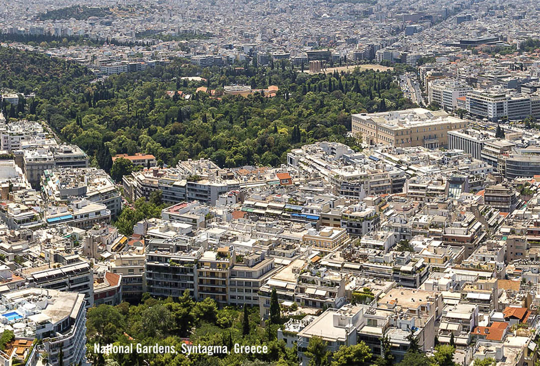 National Gardens in Athens Greece at Syntagma National Gardens in Athens Greece at Syntagma