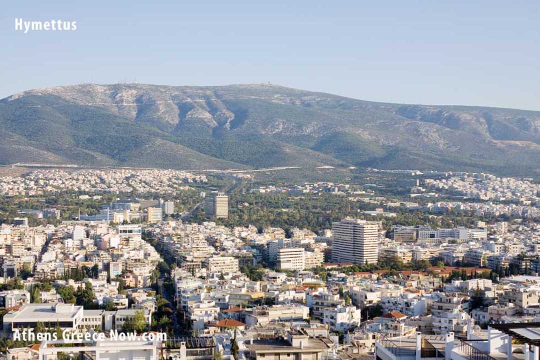 Hymettus also called Ymittos a Mountain in Athens Greece Hymettus also called Ymittos a Mountain in Athens Greece