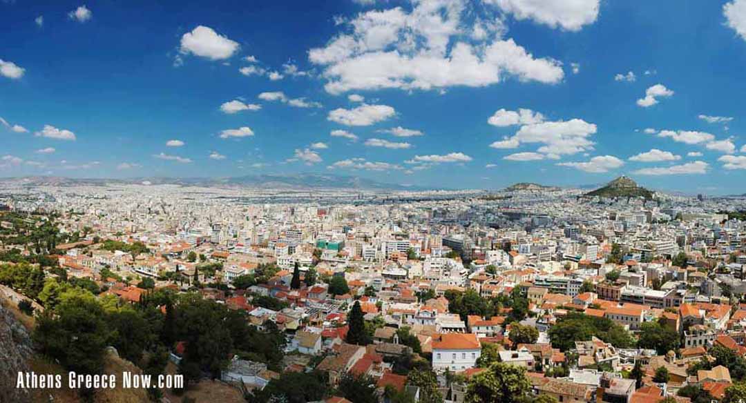 View of Athens Greece from atop Acropolis Athens Greece Now from Acropolis Hill Greece