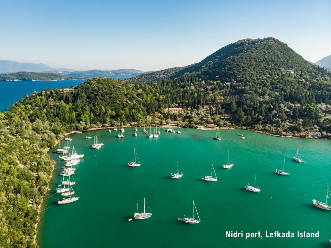 Port of Nidri on Lefkada