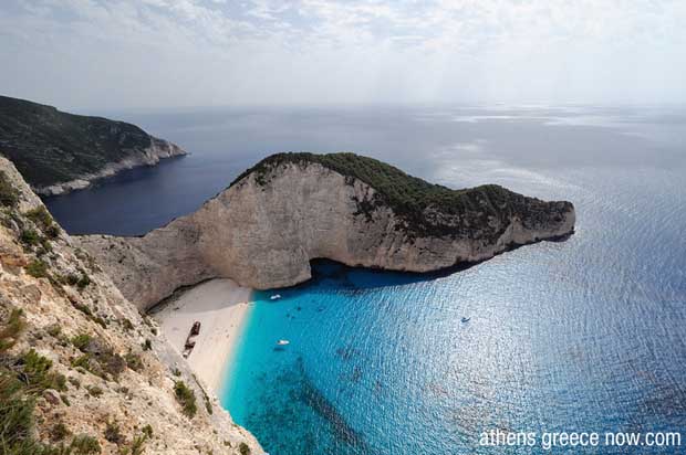Zakynthos Beach called Shipwreck Beach