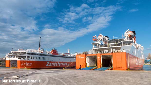 Car Ferries in Pireaus