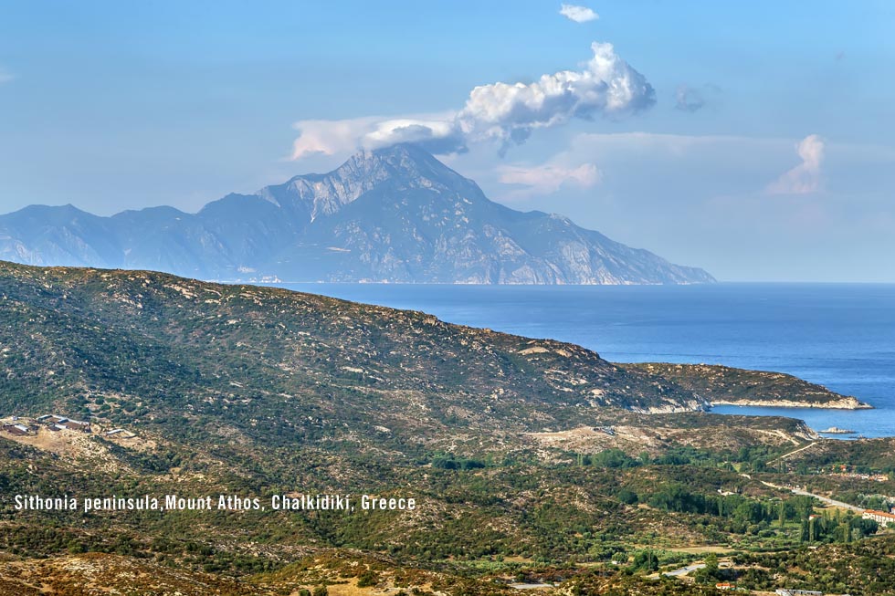 Sithonia and Mount Athos in Greece