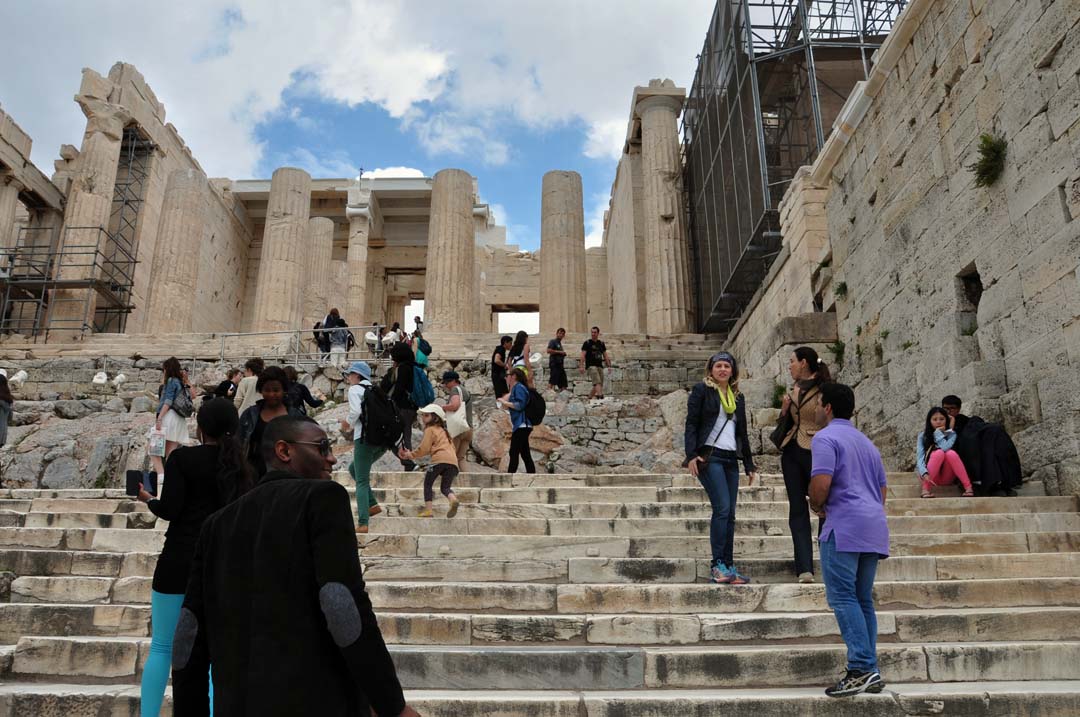 Click to view enlarged and expanded view of the entrance to the Acropolis called the Propylaea Entrance to the Acropolis called the Propylaea