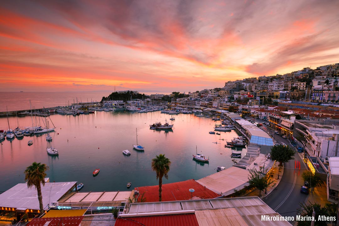 The Mikrolimano Marina in Athens and Piraeus