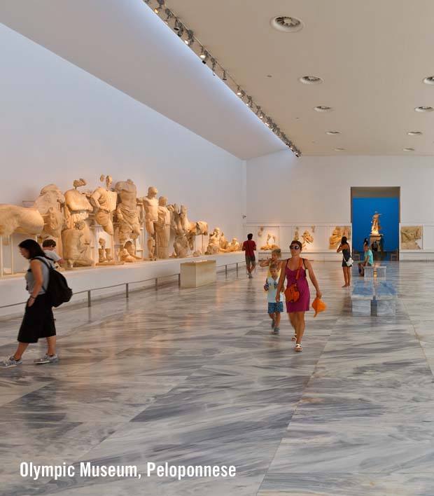 Inside the Archaeological Museum of Olympia 