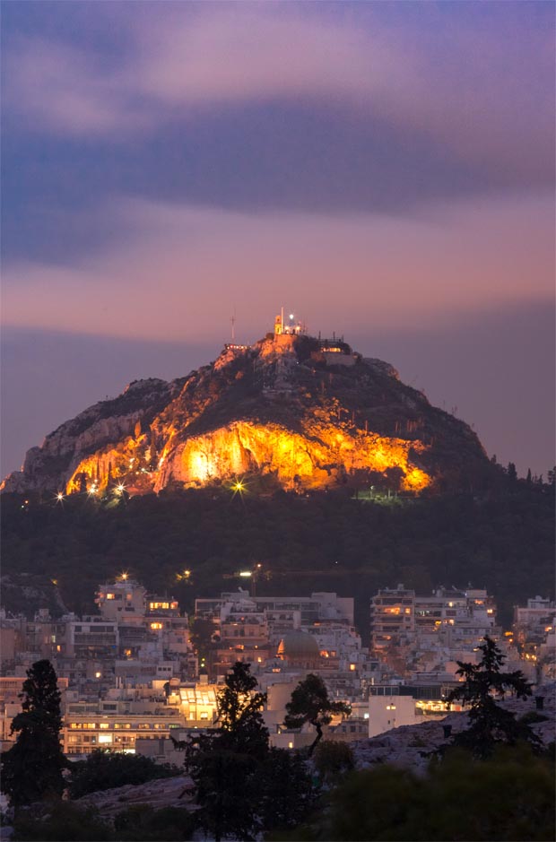 Lycabettus at Night Lycabettus at Night